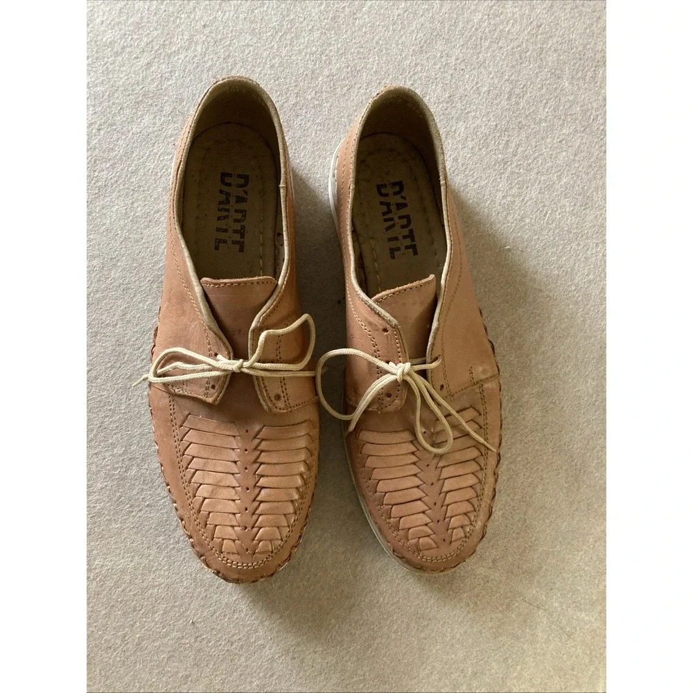 D'arte Artisanal Huarache‎ Hand Made Leather Shoe Sz 9 Lace Up Sandal Lofer